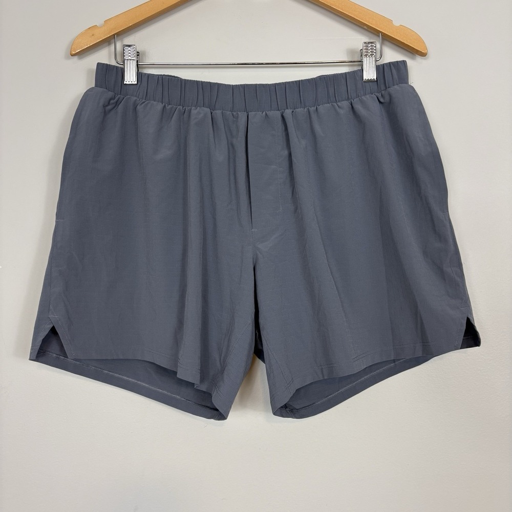 Lululemon Mile Maker Run Crew Ripstop Lined 6'' Short Sz L Solar Grey